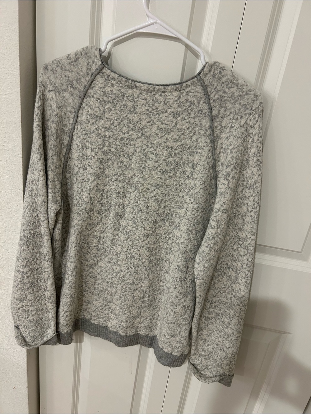 Joie Light Gray Heather Crewneck Sweater - Picture 4 of 5